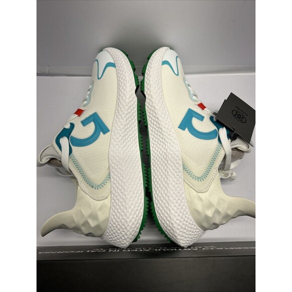GFORE MG4x2 Knit Cross Trainer Golf Shoe White/Aqua/Green Women 9.5 NEW - Picture 5 of 9